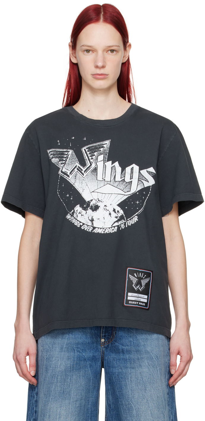 Тениска Stella McCartney 'Wings' Graphic T-Shirt Сиво | 6J01583SPY91