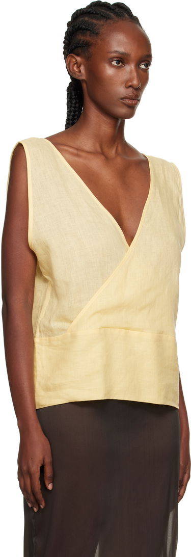 Потник Baserange Baserange Garlin Wrap Linen Top Жълто | TSGA-FL-AU25, 1