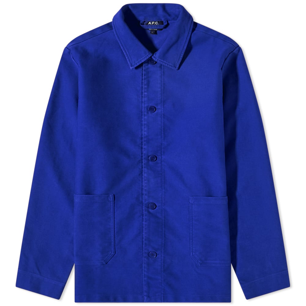 Яке A.P.C. Bleached Moleskin Kerlouan Jacket Тъмно синьо | COFDA-H03205-IAA, 0