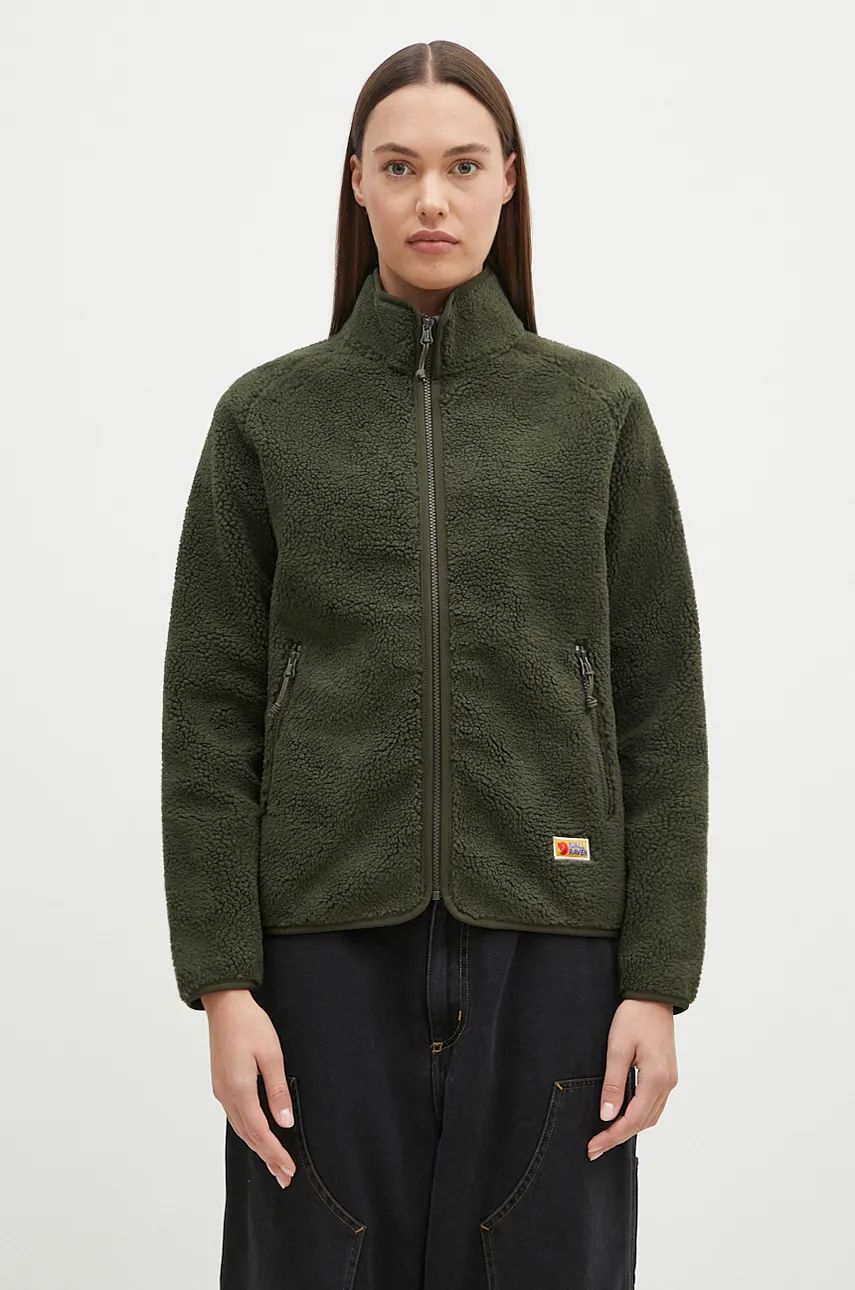 Яке FJÄLLRÄVEN Vardag Pile Fleece W Зелено | F84789.662, 0