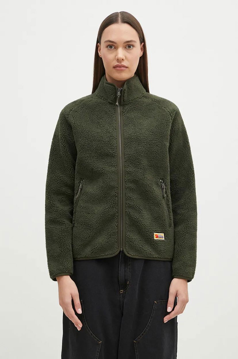 Яке FJÄLLRÄVEN Vardag Pile Fleece W Зелено | F84789.662