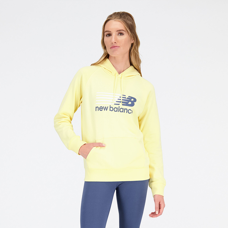Суитчър New Balance Hoodie Жълто | WT23800MZ, 0