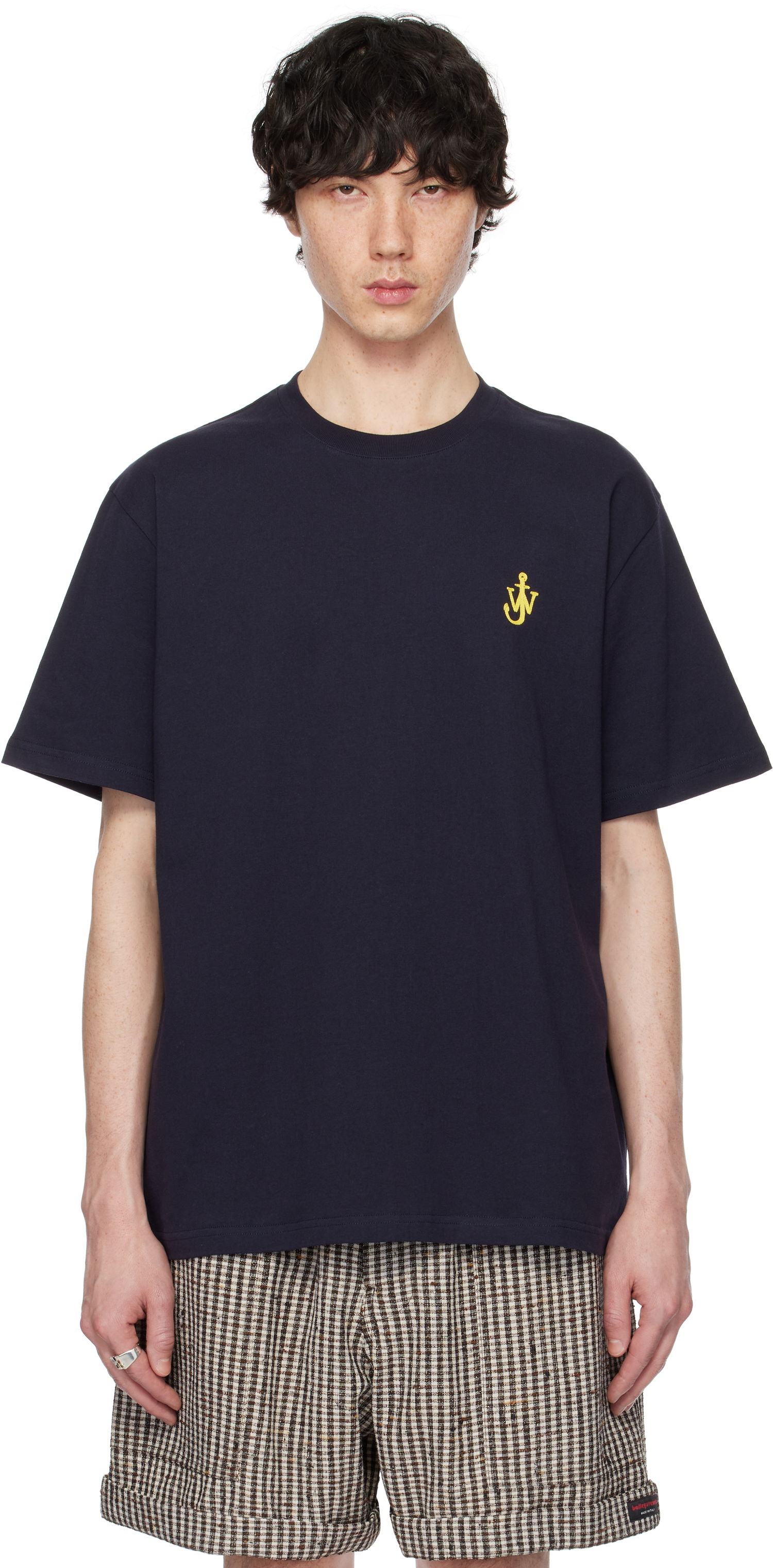 Тениска JW Anderson JW Anderson Anchor T-Shirt Тъмно синьо | JT0257-PG1510, 0