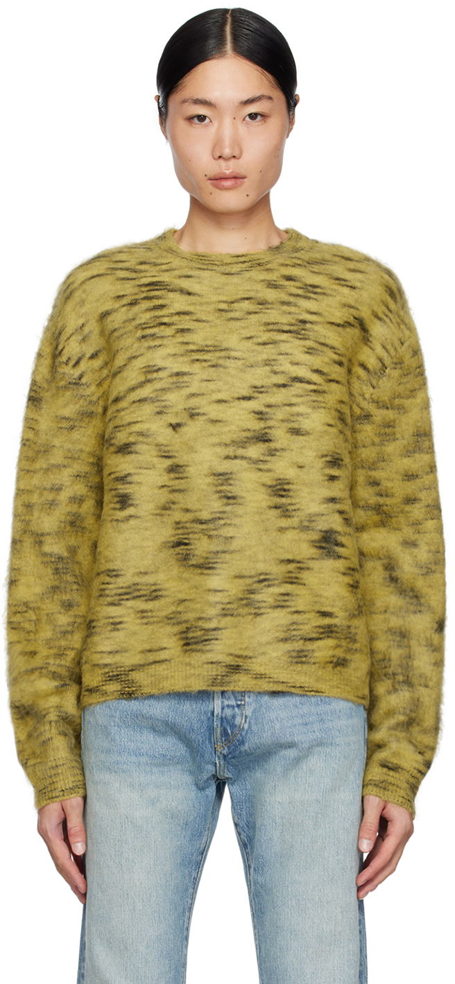 Пуловер RE/DONE Abstract Print Knit Sweater Зелено | 982-10MSWEATR, 0