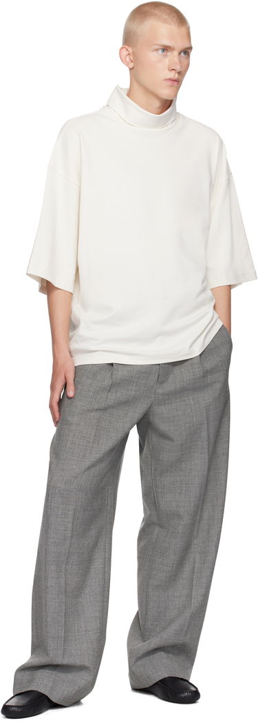 Пуловер Fear of God Fear of God Milano High Neck T-Shirt Бяло | FG24FW50-10142VIS, 3