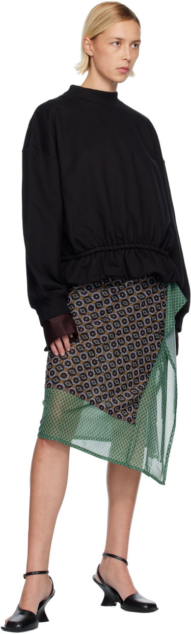 Суитчър Dries Van Noten Dries Van Noten Ruffled Sweatshirt Черно | 252-011137-2611, 3