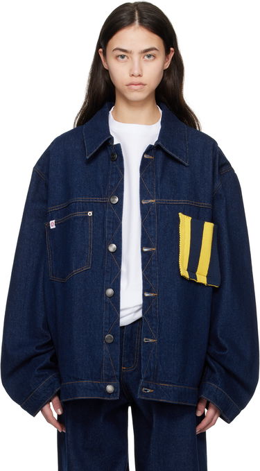 Яке Charles Jeffrey Loverboy Charles Jeffrey LOVERBOY Knit Patch Cargo Denim Jacket Синьо | 054010201, 0