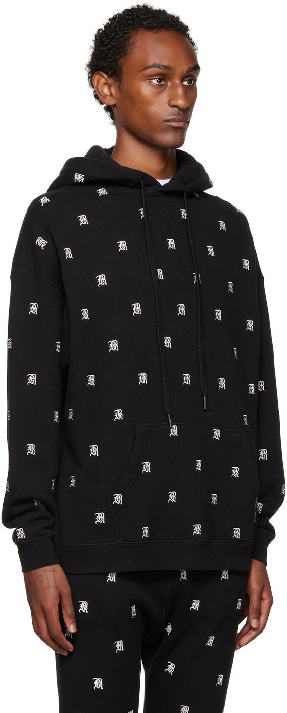 Суитчър R13 R13 Allover Print Hoodie Черно | R13WK005-K072A, 1