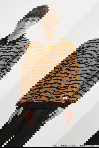 Пуловер WACKO MARIA Tiger Pattern Knitted Long-Sleeve Polo Многоцветен | 25FW.WMK.KN10, 0