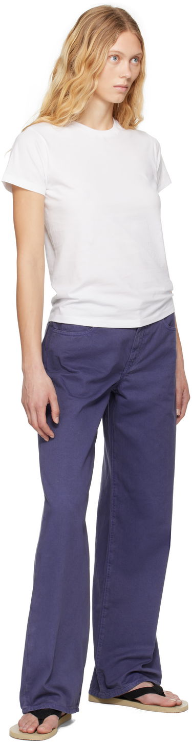 Панталони The Row The Row Eglitta Wide-Leg Jeans Лилаво | 6525-W3723, 3