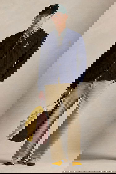 Пуловер Polo by Ralph Lauren Polo Bear Wool Ribbed Cardigan Тъмно синьо | 710979094, 4