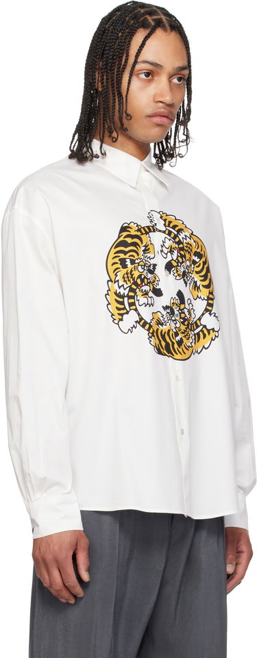 Риза KENZO Kenzo Paris VERDY Edition Casual Poplin Shirt Бяло | FF55CH4309P2, 1