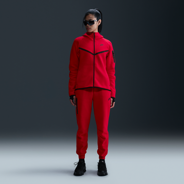 Суитчър Nike Sportswear Tech Fleece Windrunner Full-Zip Hoodie Червено | HV6747-657, 2