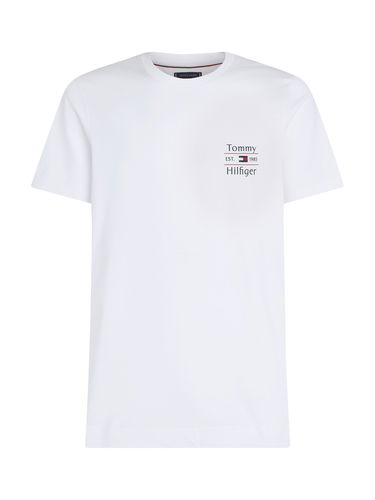 Тениска Tommy Hilfiger Tommy Hilfiger Stack T-Shirt Бяло | MW0MW38622YBR, 4