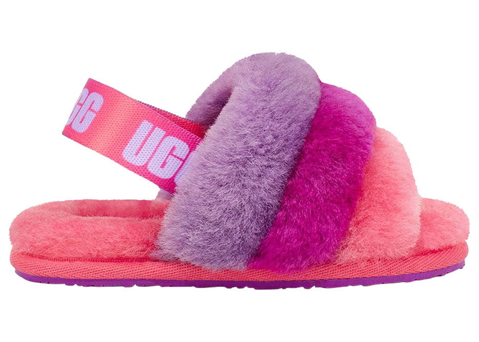Кецове и обувки UGG Fluff Yeah Slide Purple Многоцветен | 1120073T-PPRB, 0