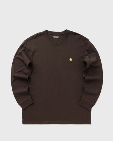 Тениска Carhartt WIP Long Sleeve Chase T-Shirt Кафяво | I026392-00W.XX, 2