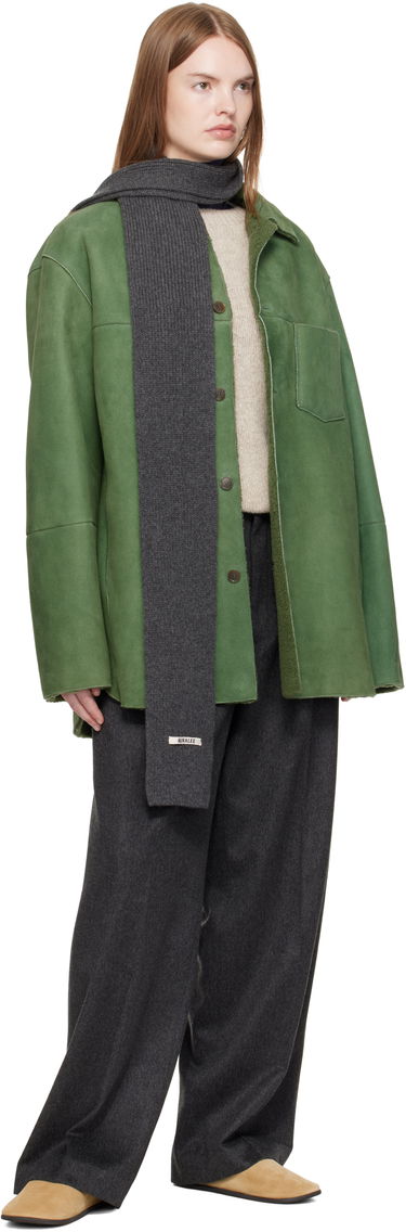 Шал AURALEE AURALEE Light Cashmere Knit Stole Сиво | A25AM07CJ, 3