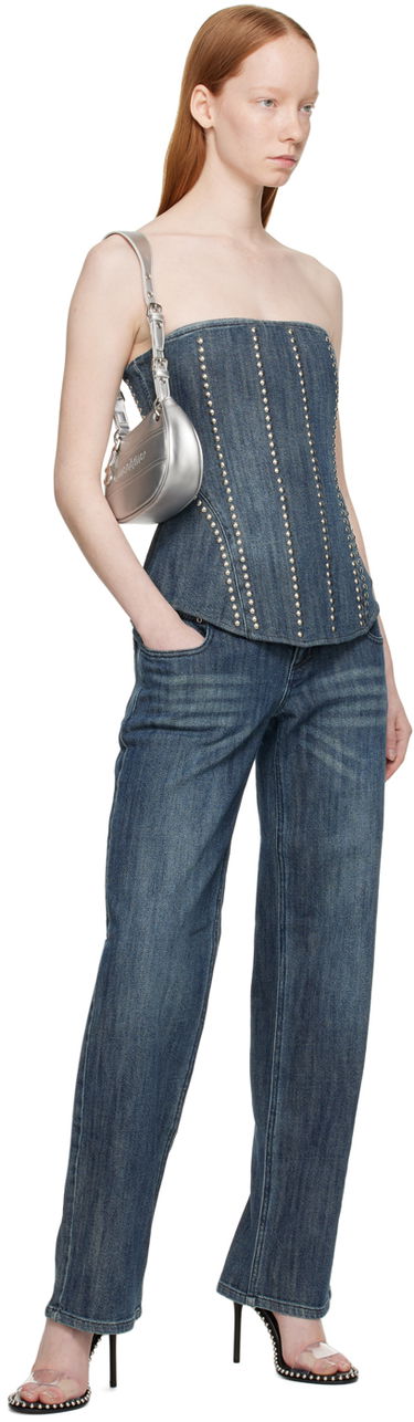 Потник Miaou Miaou Libra Denim Corset Синьо | 7063SD2DUR, 3