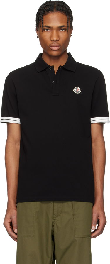 Поло тениска Moncler Moncler Archivio Short Sleeve Polo Черно | K10918A0002789ALK, 0