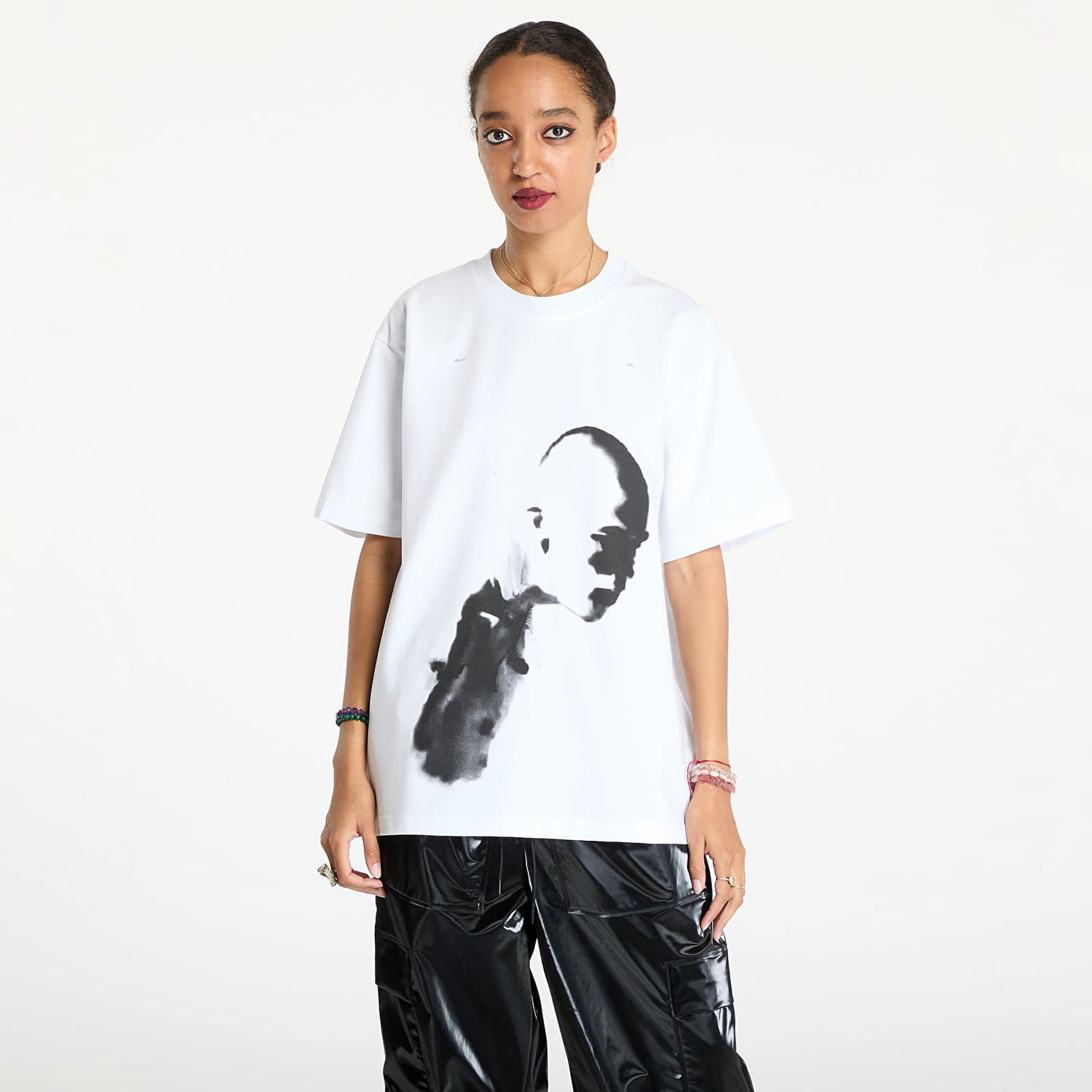 Тениска HELIOT EMIL AI Generated Print T-Shirt Бяло | HE_M_09_041_C07_WHT02, 1