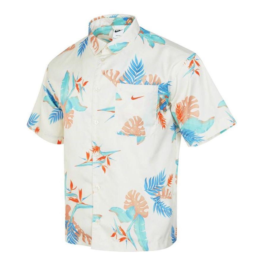 Риза Nike Printed Short-Sleeve Shirt Бяло | FQ0348-110, 0