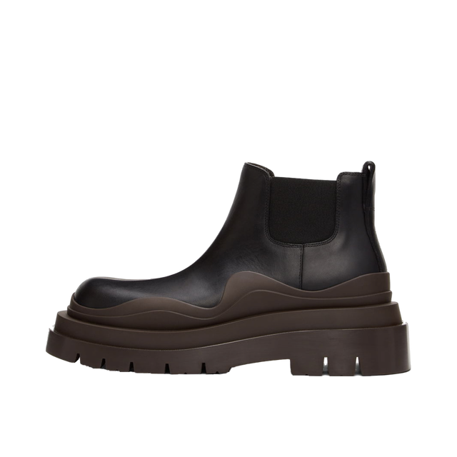 Low The Tire Chelsea Boots "Black Brown"
