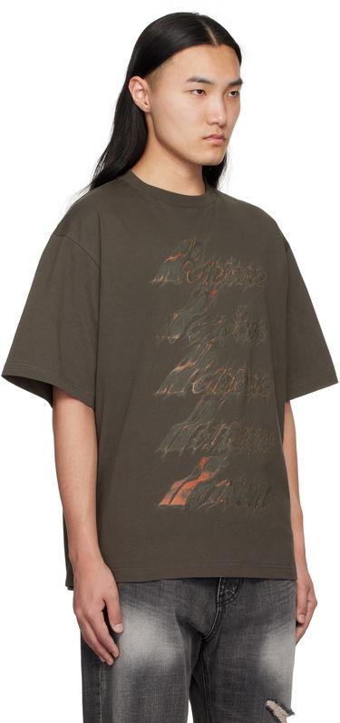 Тениска We11done We11done Spark Logo Graphic T-Shirt Кафяво | WD-TT0-25-751-U-CH, 1