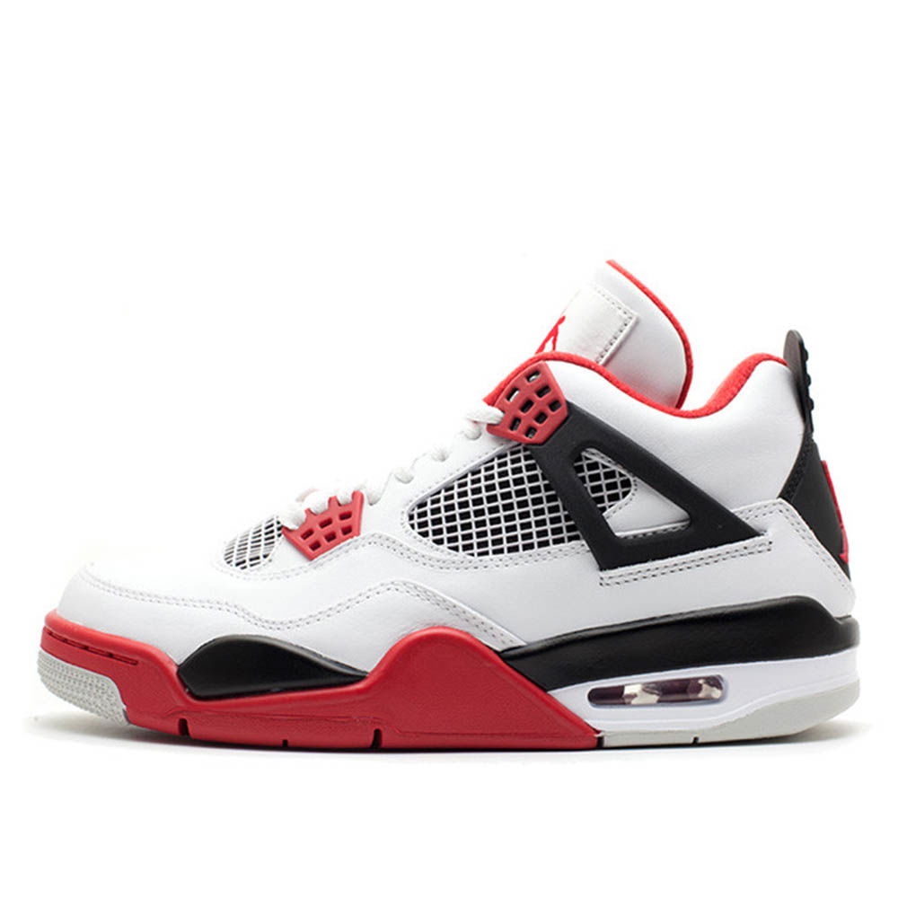 Кецове и обувки Jordan Air Jordan IV Retro Fire Red Бяло | 308497-110, 0