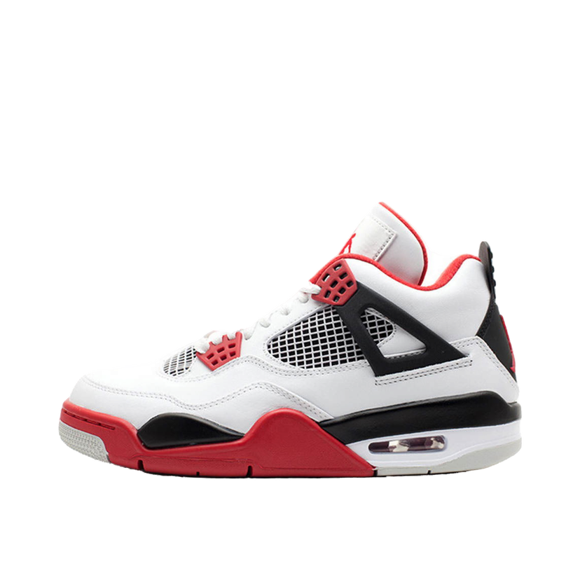 Кецове и обувки Jordan Air Jordan IV Retro Fire Red Бяло | 308497-110