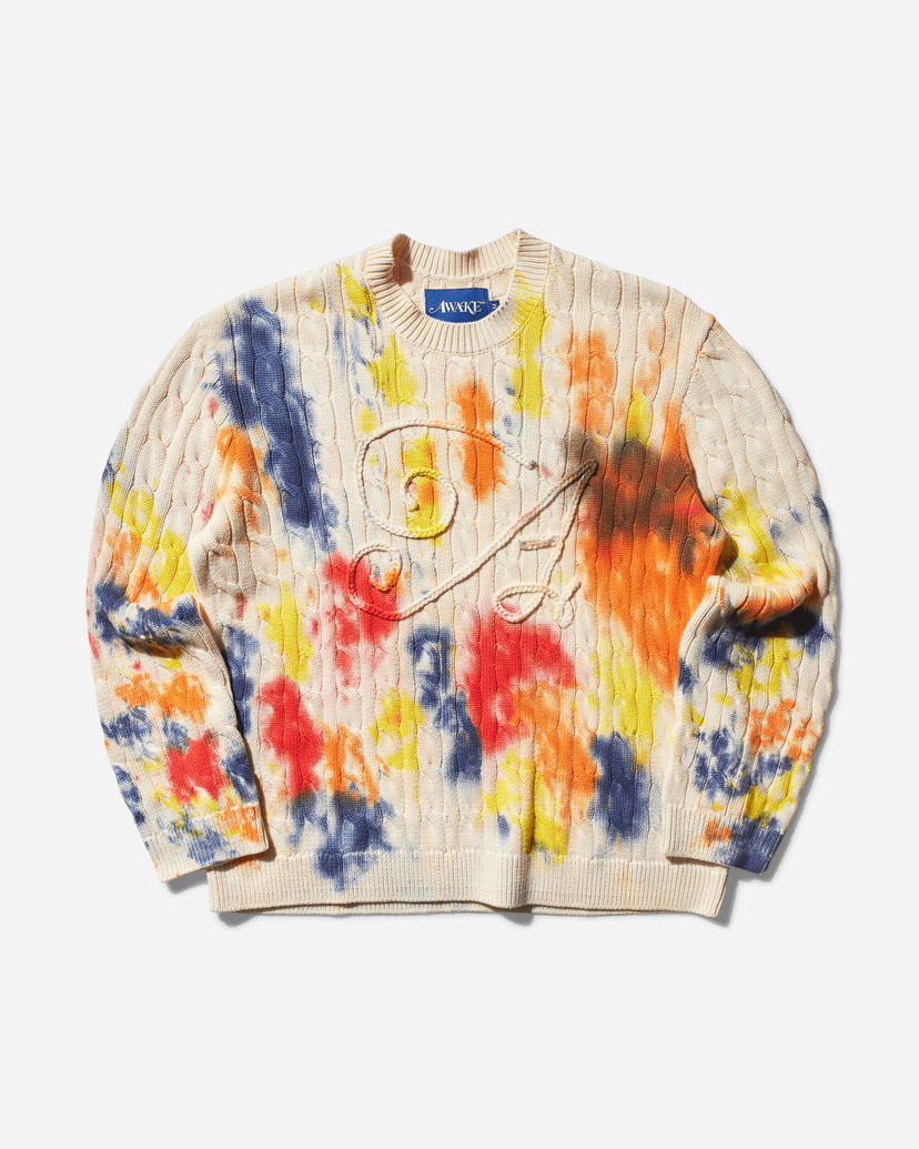 Пуловер Awake NY Cable Crewneck Sweater Многоцветен | AWK-FW24-KN004 TDYE