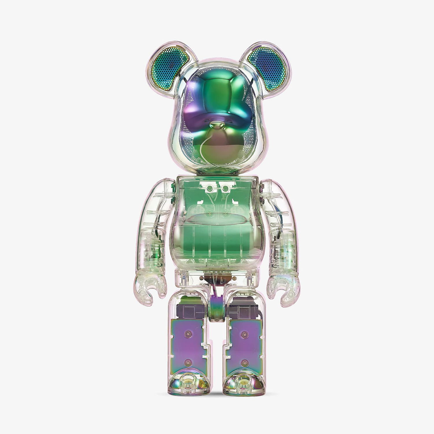 Колекционерско Medicom Toy BE@RBRICK Audio 400% Crystal Halo Universal Figure Многоцветен | BB4I2, 0