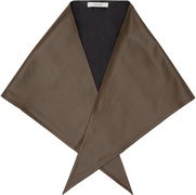Large Leather Triangle Scarf