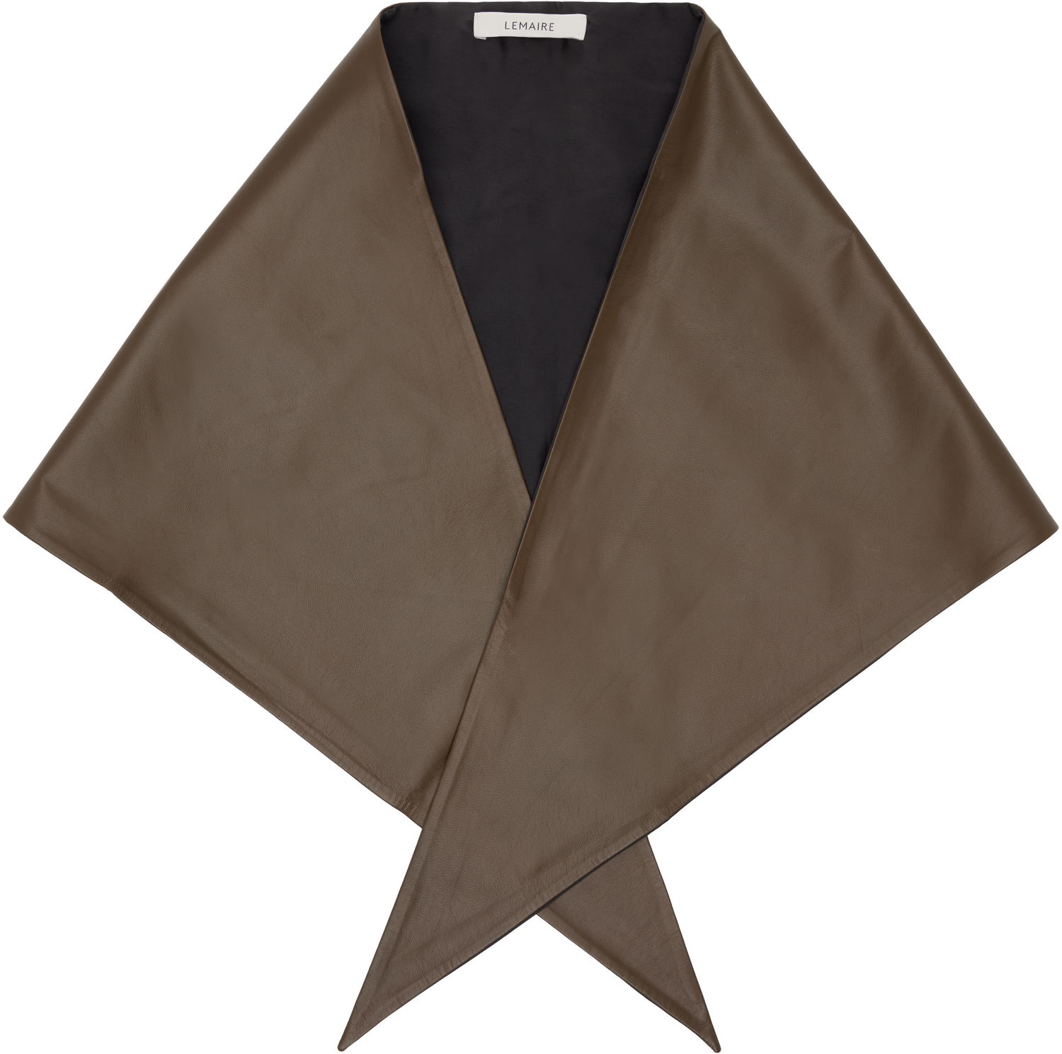 Шал LEMAIRE Large Leather Triangle Scarf Кафяво | AC1248 LL0161, 0