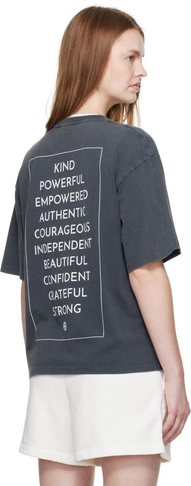 Тениска Anine Bing Anine Bing Rudy Empowerment T-Shirt Сиво | A-08-11068-WBL1, 2