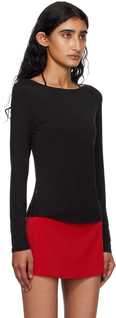 Тениска Miaou Miaou Amelia Long Sleeve T-Shirt Черно | 7183LJBBLK, 1