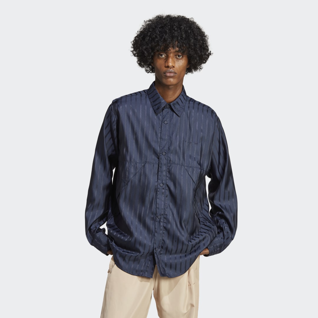 Риза adidas Originals RIFTA City Boy Oversized Shirt Тъмно синьо | IC8406, 0