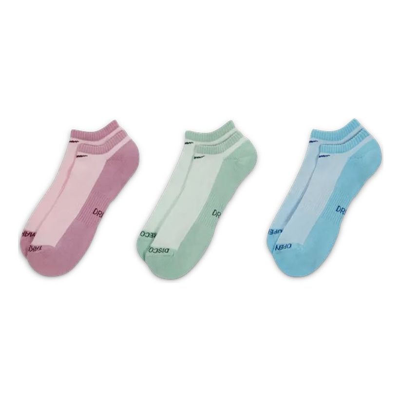 Чорапи Nike Everyday Lightweight Alphabet Knit Colorblock Socks, 3 Pairs Многоцветен | DQ7711-902, 0