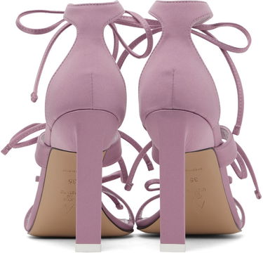 Аксесоари The Attico Attico Aria Lace-Up Heeled Sandals Лилаво | 227WS518 V015, 1