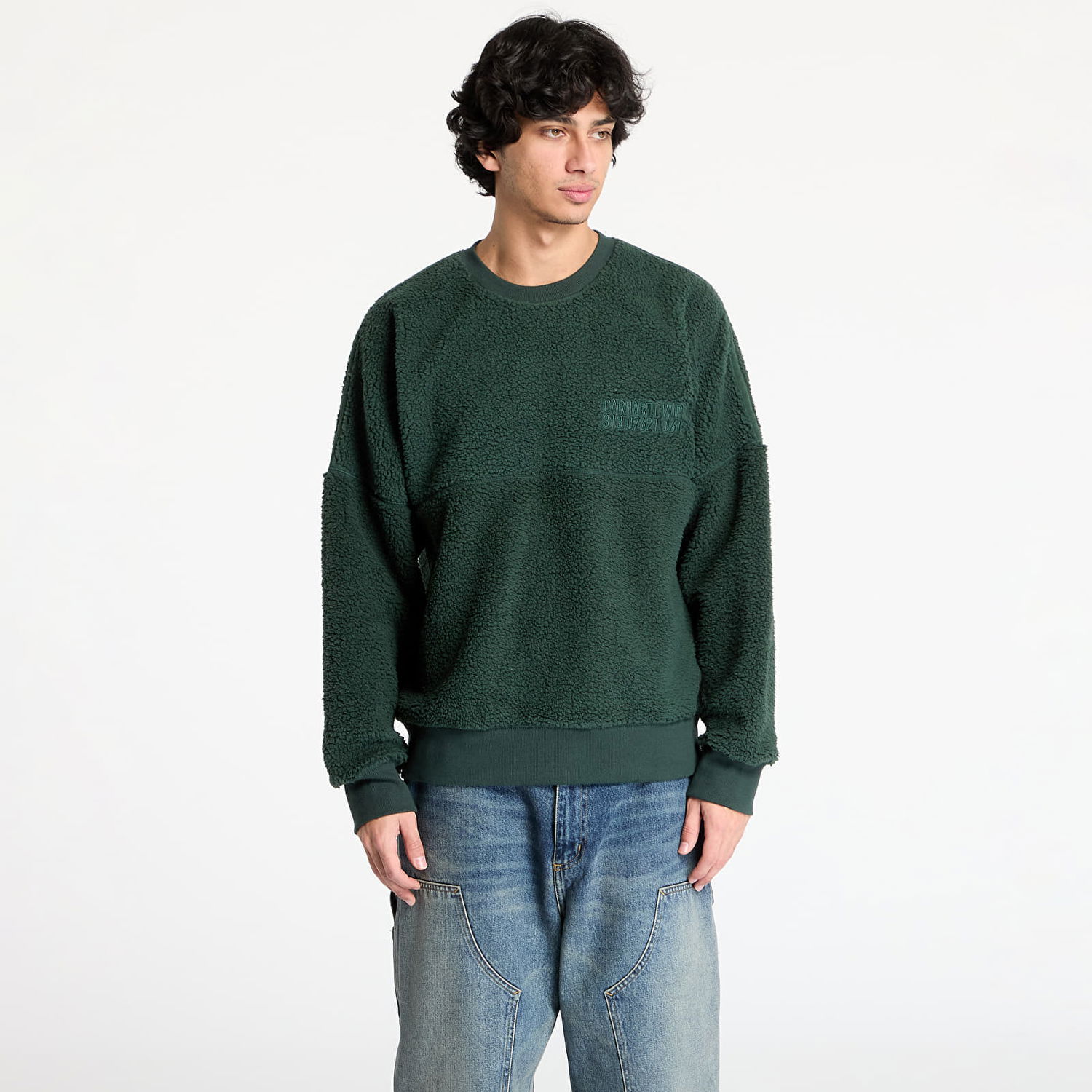 Суитчър Carhartt WIP Coordinate Fleece Crewneck Sweatshirt Зелено | I033991.2JOXX, 0