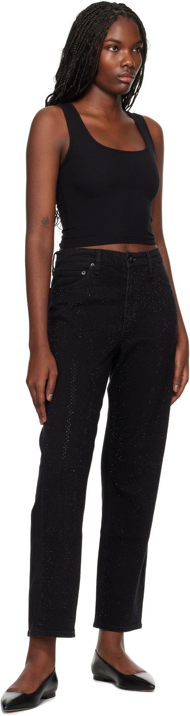 Дънки rag & bone rag & bone Harlow Straight Jeans Черно | WDD24F2956FMSI, 3