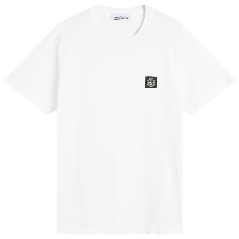 Тениска Stone Island Patch Logo T-Shirt, Size Large Бяло | K2S152100027-V0001