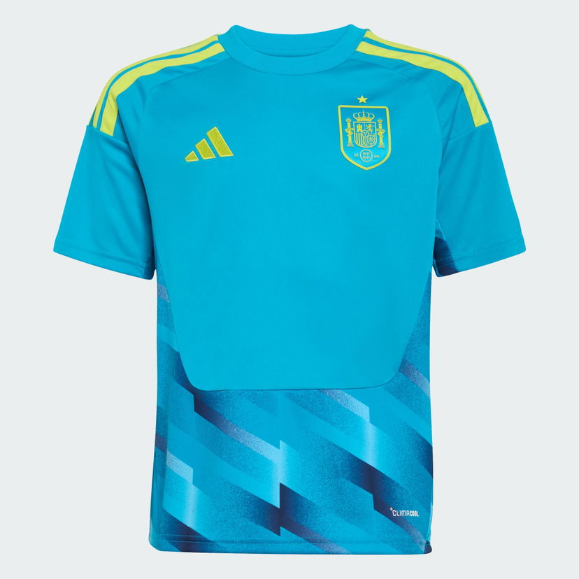 Фланелка adidas Performance Spain Home Kids Goalkeeper T-Shirt Тюркоазено | KB8372