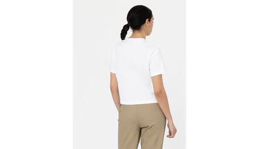 Съкратен топ Dickies Oakport Cropped T-Shirt Бяло | DK0A4Y8L-WHX, 3