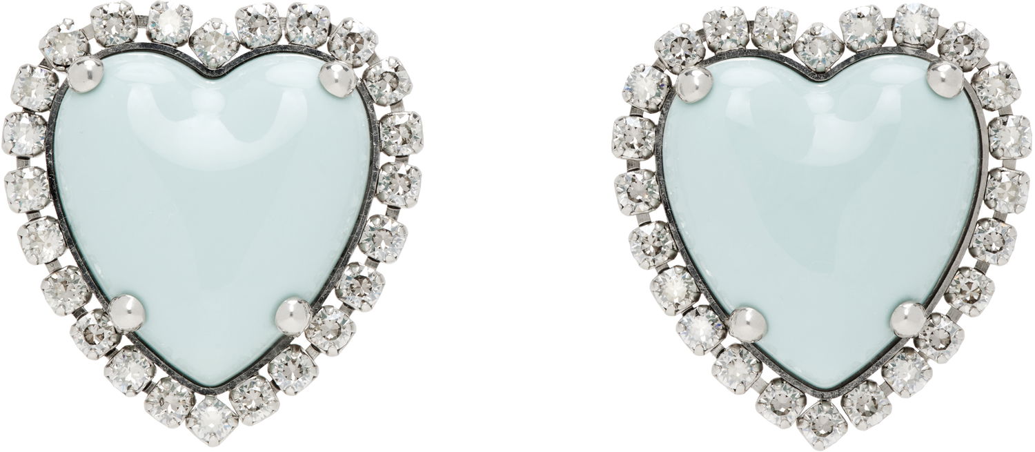 Обеци Valentino Valentino Garavani Hyperbole Heart Earrings Синьо | 6W0J0Z47CEL, 0