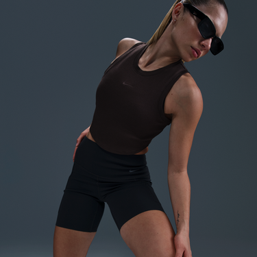 Слънчеви очила Nike Nike Sportswear Chill Knit Slim-Fit Cropped Ribbed Tank Top Черно | FB8279-220, 4