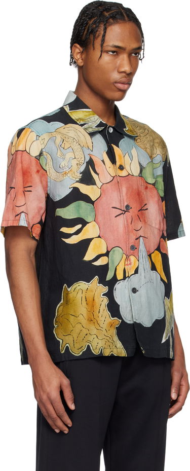 Риза OUR LEGACY Our Legacy Box Print Short Sleeve Shirt Черно | M2252BSP, 1