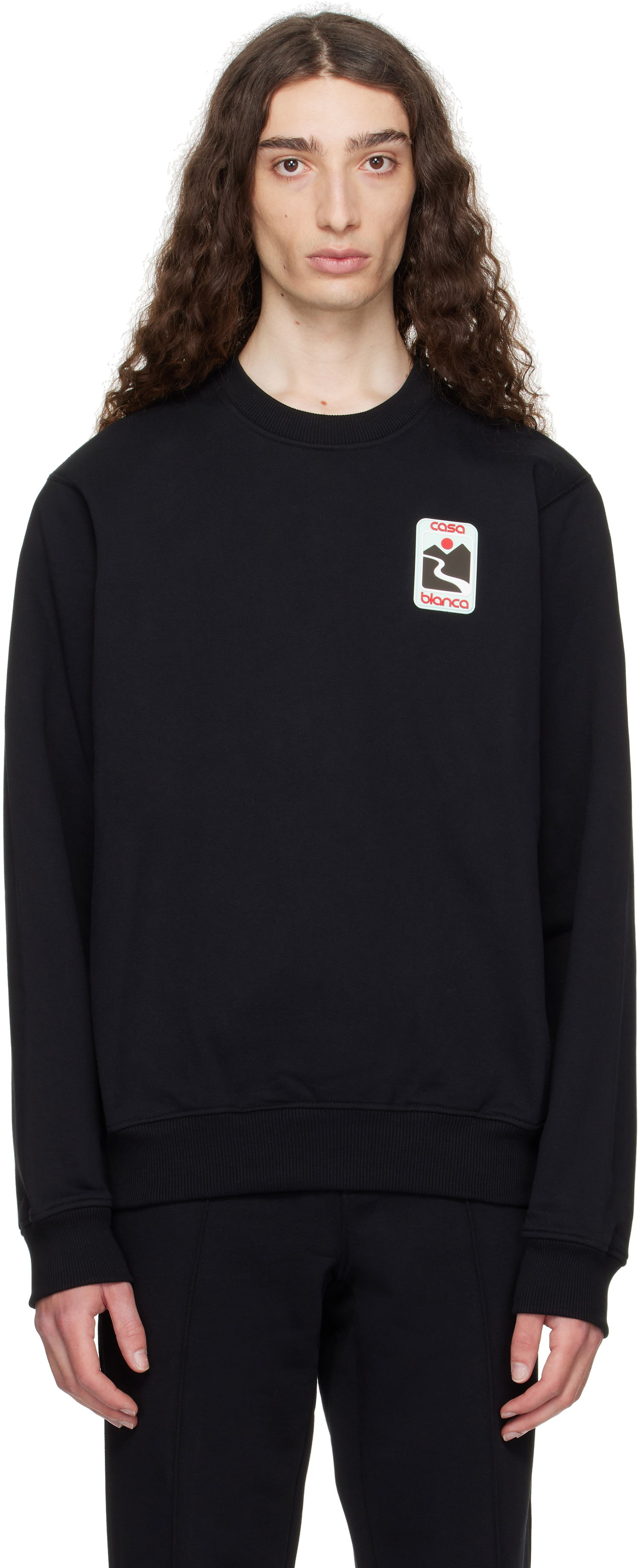 Суитчър Casablanca Casablanca Sunset Valley Sweatshirt Черно | U-MPF25-JTP-293-01, 0