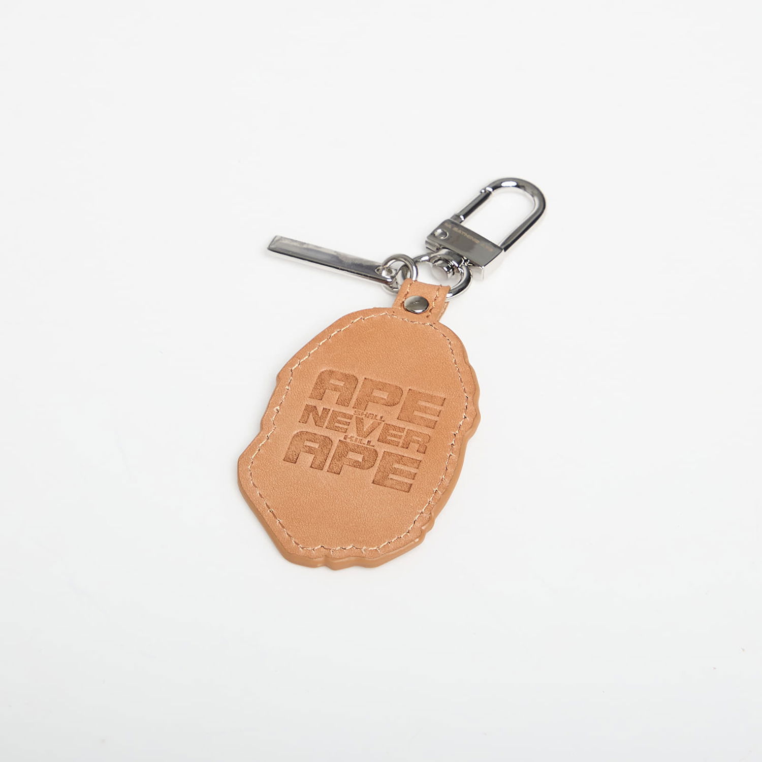 Ключодържатели BAPE Ape Head Leather Keychain Бежово | 001GDL801002MBRW, 1