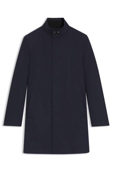 Палта BOSS Washable Coat with Concealed Closure Тъмно синьо | 50546964, 0