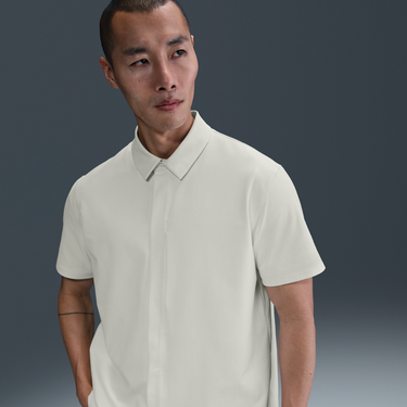 Риза Nike 24.7 PerfectStretch Dri-FIT Short Sleeve Button-Up Shirt Бяло | HQ6958-133, 0